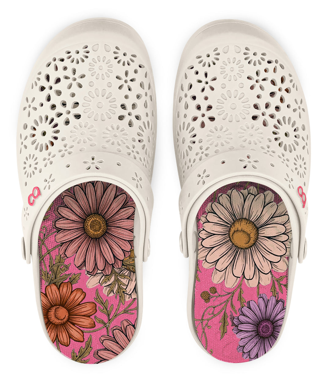 Sandalia Nellie Off White/ Sunset - vista superior