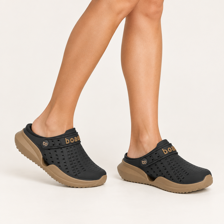 Sandalia Flow Negro/ Crepe