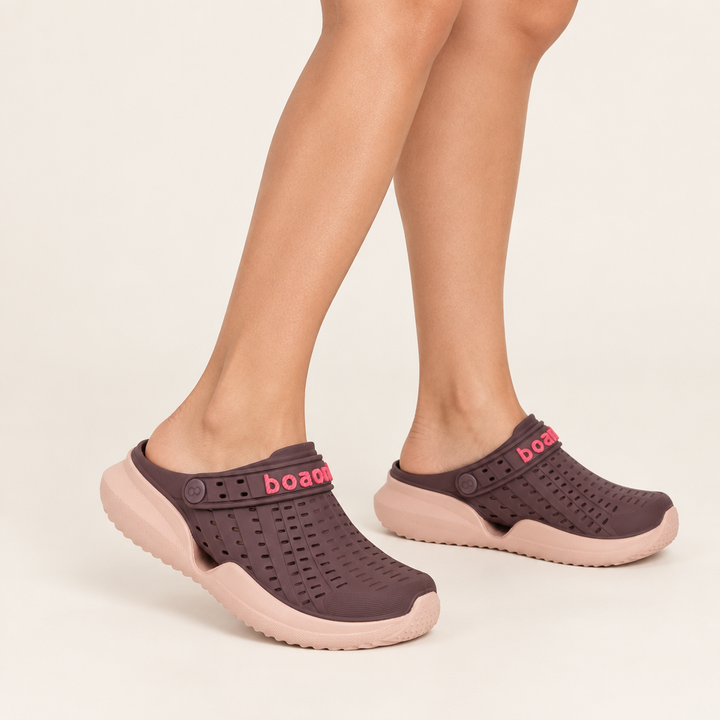 Sandalia Flow Açaí/ Rose Nude