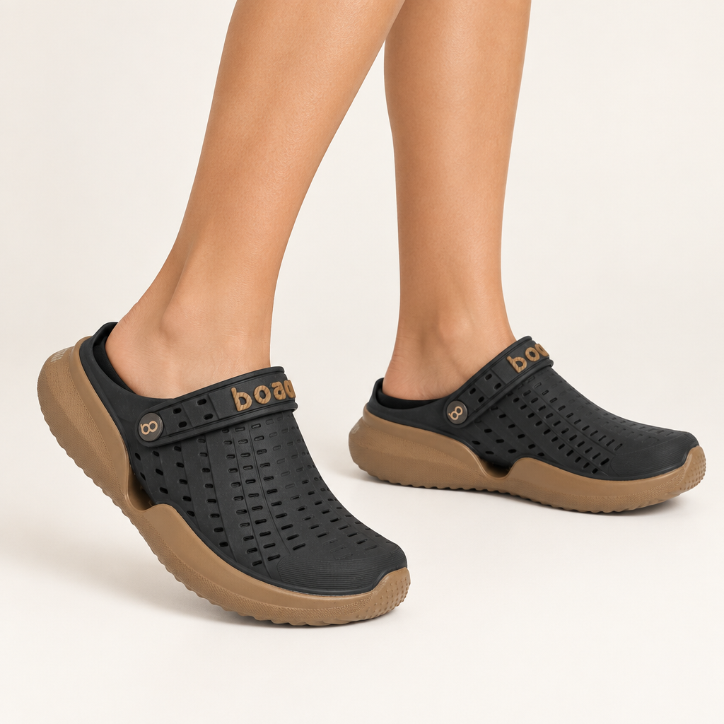 Sandalia Flow Negro/ Crepe