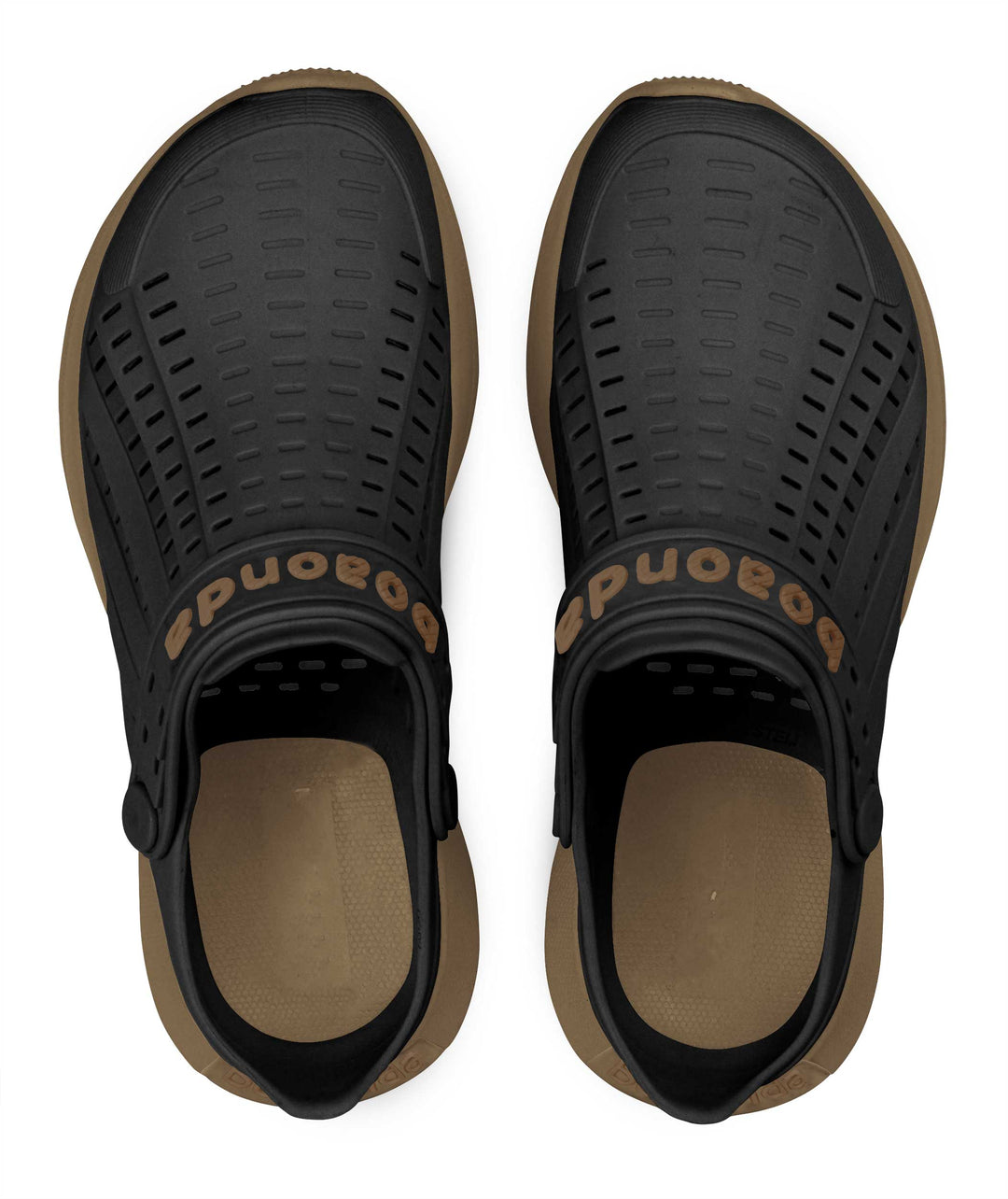 Sandalia Flow Negro/ Crepe - vista superior