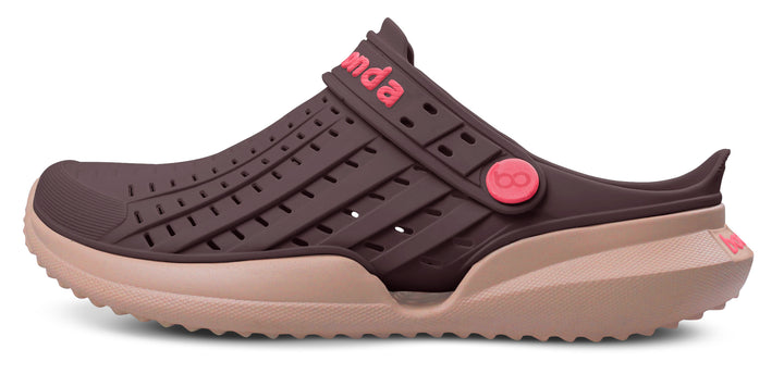 Sandalia Flow Açaí/ Rose Nude - vista lateral