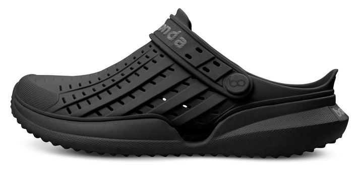 Sandalia Flow Negro/ Negro - vista lateral