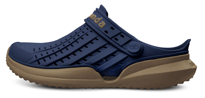 Sandalia Flow Classic Blue/ Crepe - vista lateral
