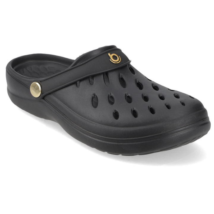 Zueco Clog Easy Mujer Negra Boaonda