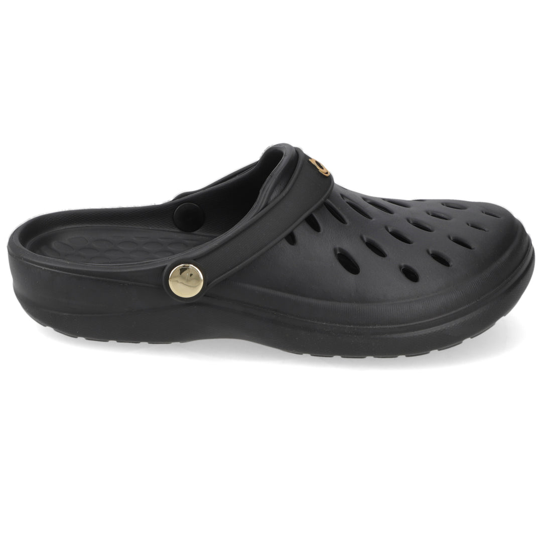 Zueco Clog Easy Mujer Negra Boaonda