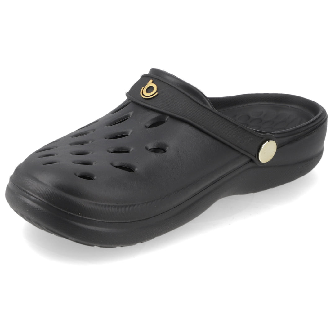 Sandalia Easy Negro/ Dorado