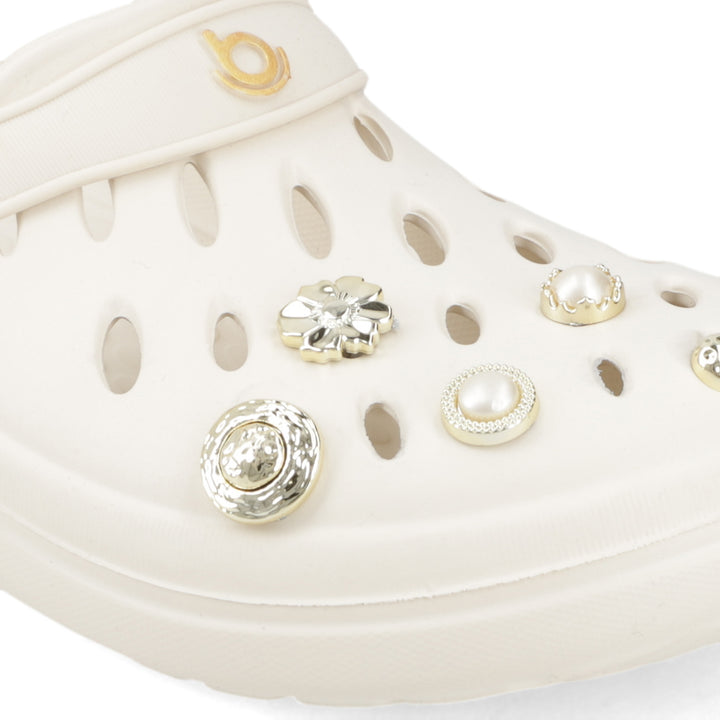 Sandalia Easy Off White/ Dorado