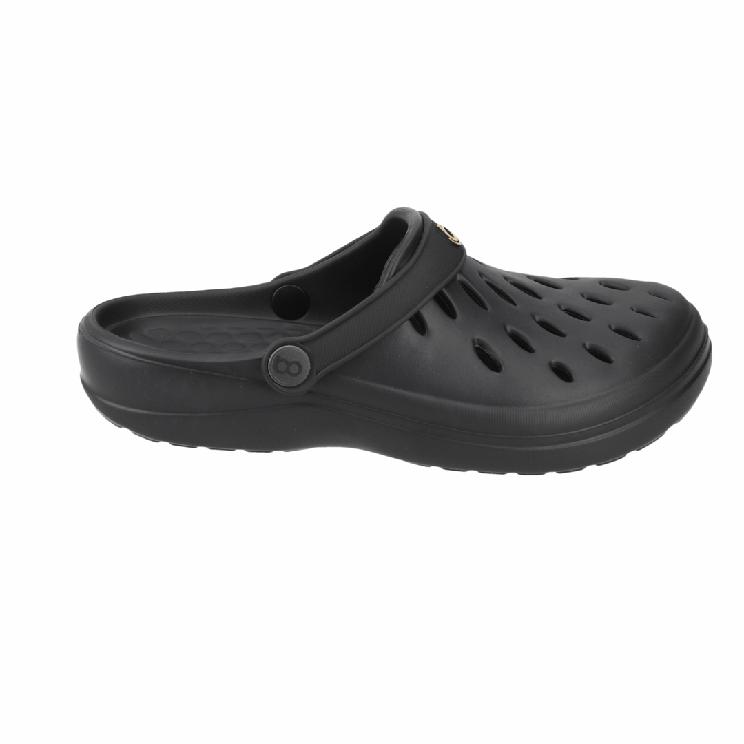 Zueco Clog Easy Negro Mujer Boaonda