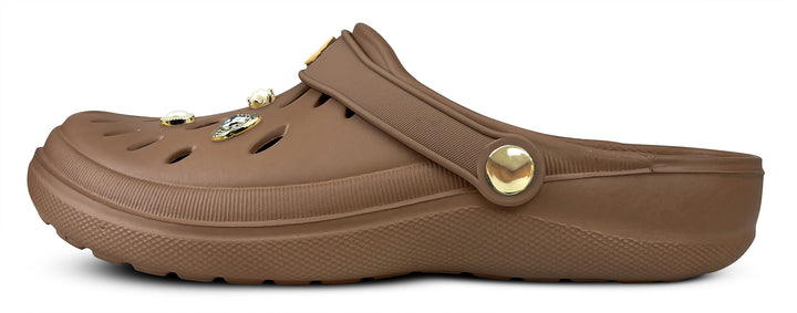 Sandalia Easy Crepe/ Dorado - vista lateral
