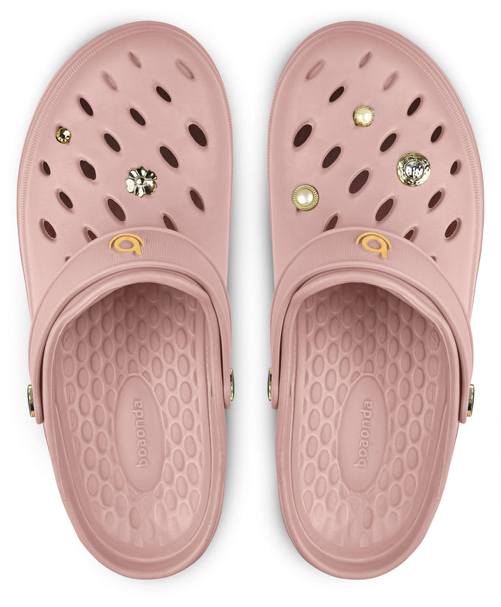 Sandalia Easy Rose Nude/ Dorado - vista superior