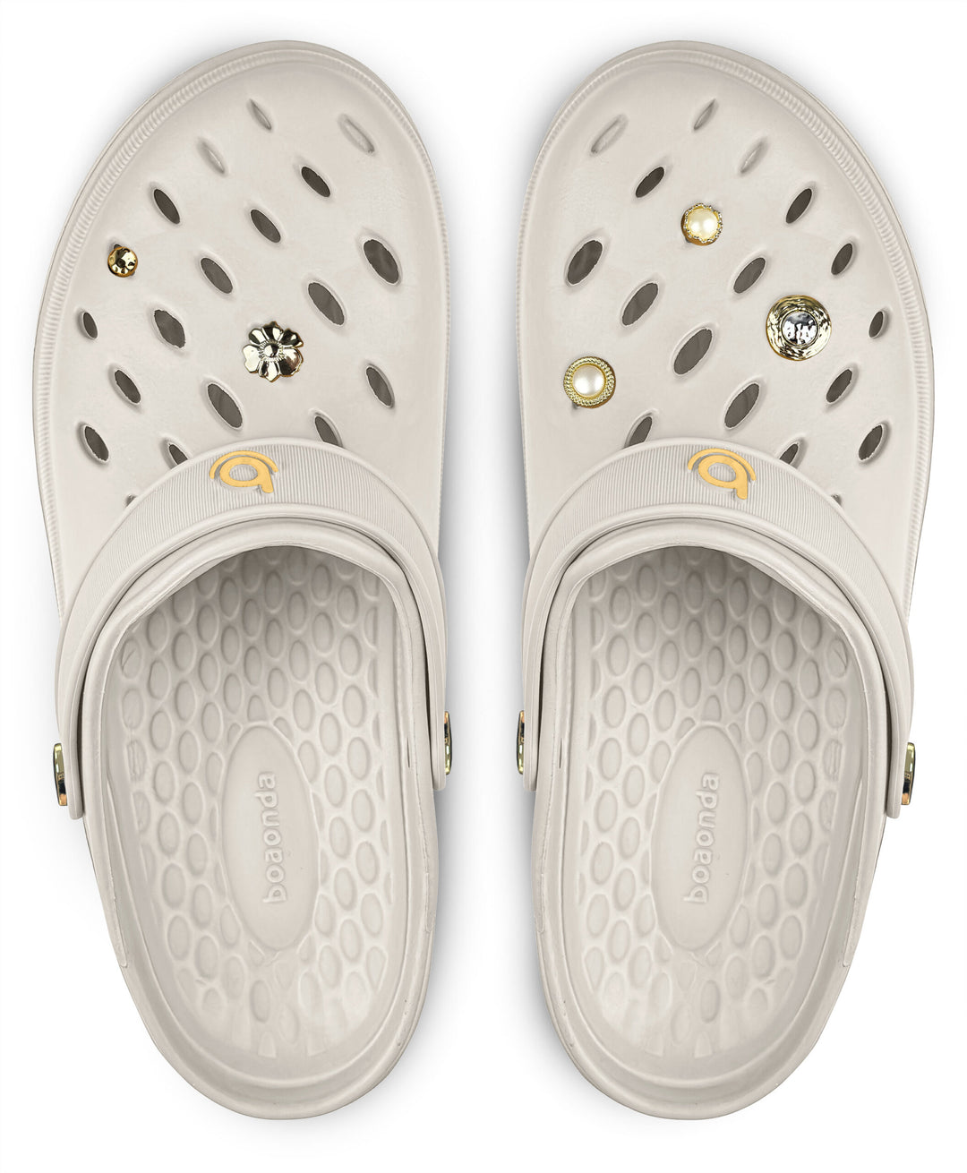 Sandalia Easy Off White/ Dorado - vista superior