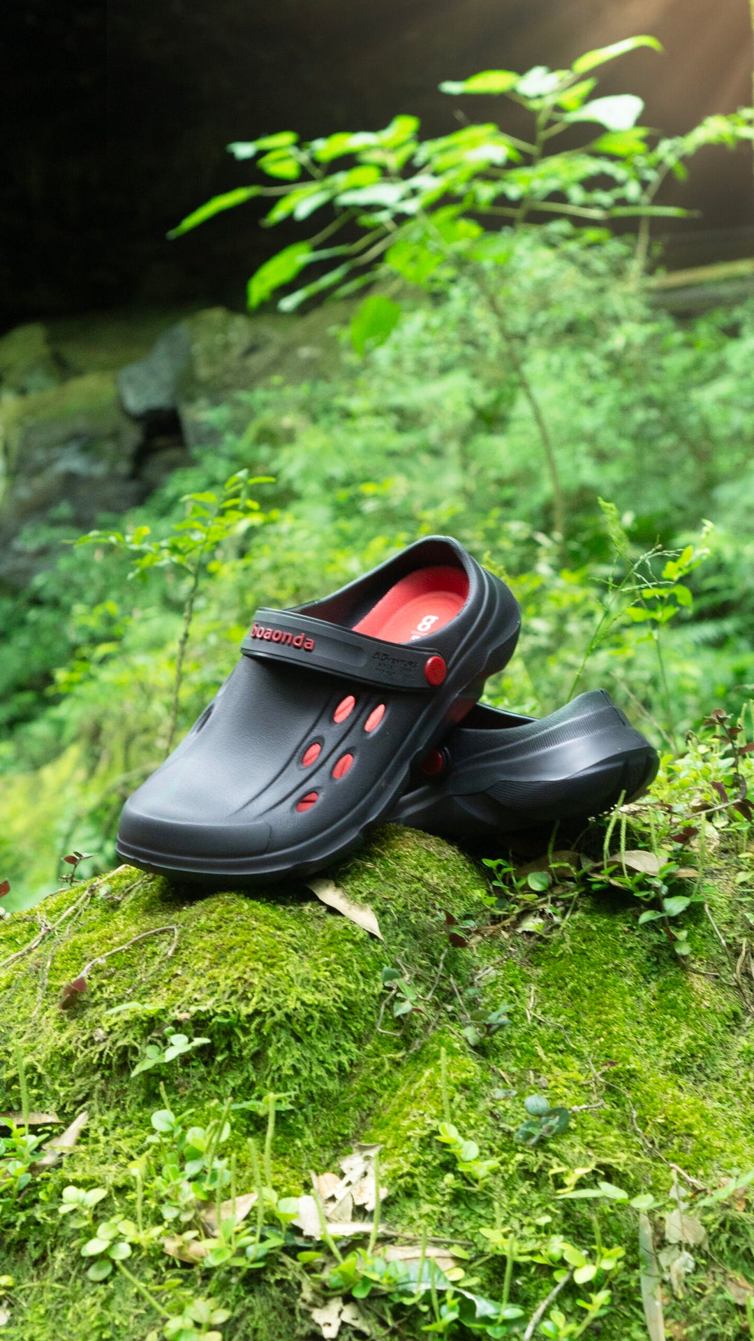 Sandalia Adventure Negro/ Pitanga hombre en EVA - vista principal