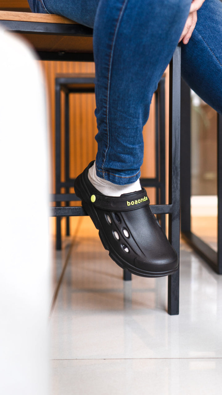 Sandalia Adventure Negro/ Lima hombre en EVA - vista principal