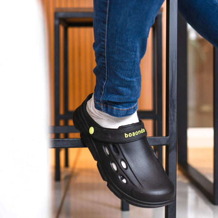 Zueco Clog Adventure Hombre Negra Boaonda