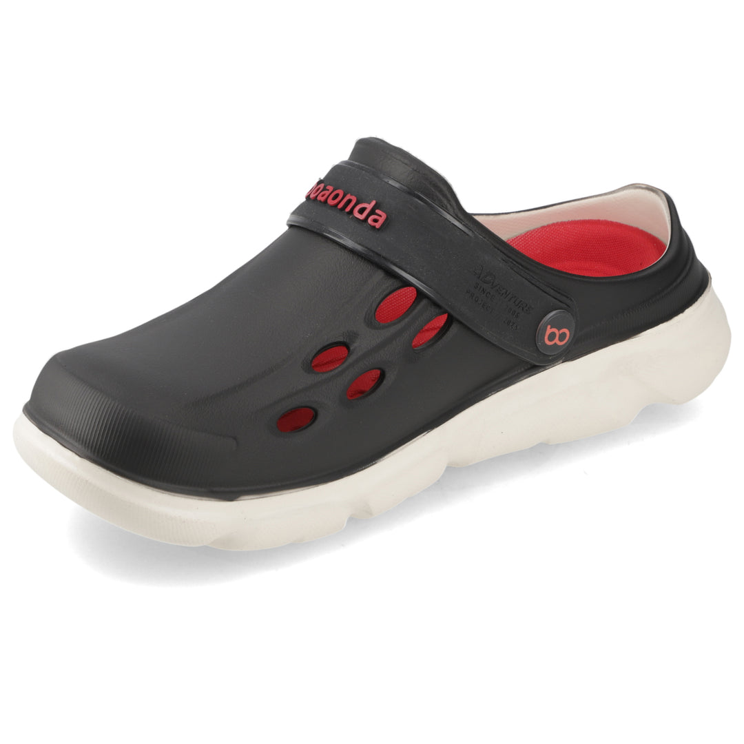 Sandalia Adventure Off White/ Negro