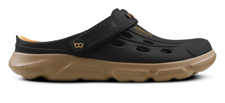 Sandalia Adventure Negro/ Crepe - vista lateral