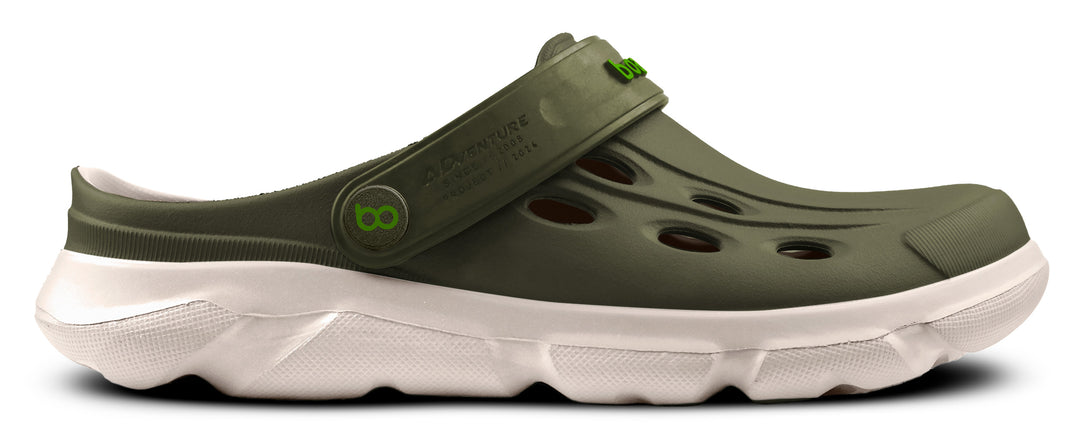 Sandalia Adventure Off White/ Army - vista lateral