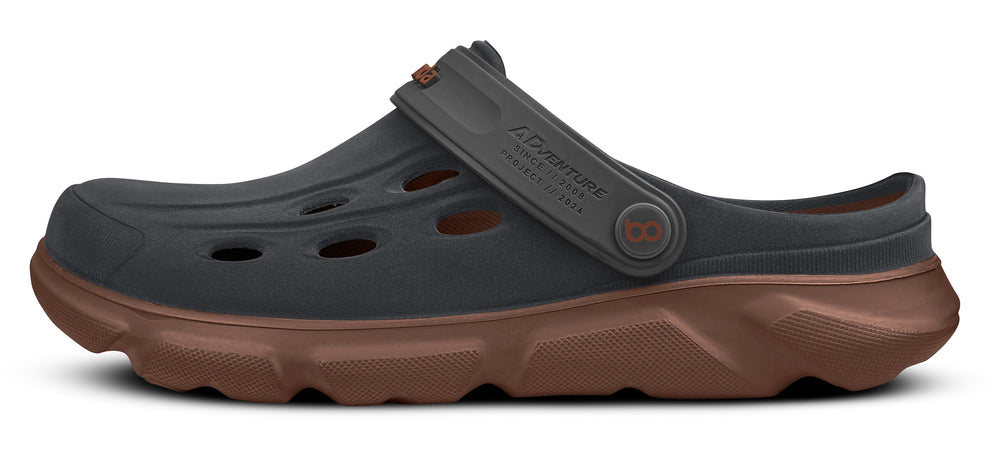 Sandalia Adventure Grafito/ Caramelo - vista lateral