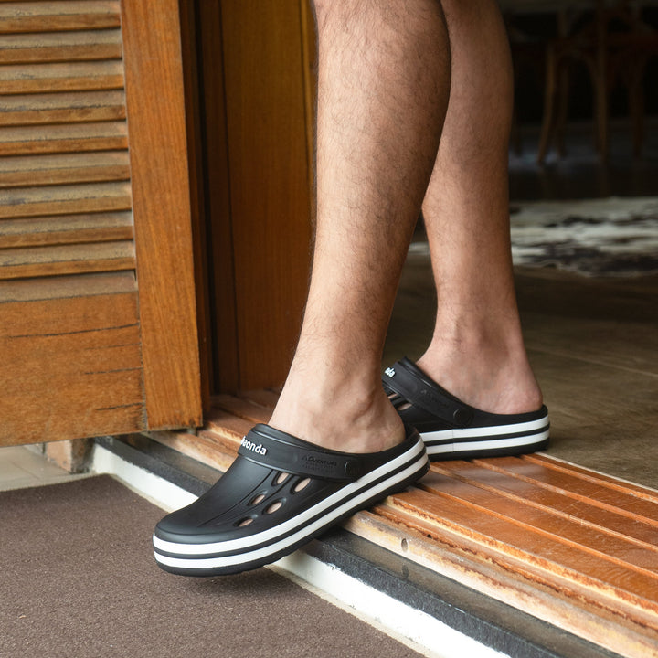 Zueco Clog Star Hombre Negra Boaonda