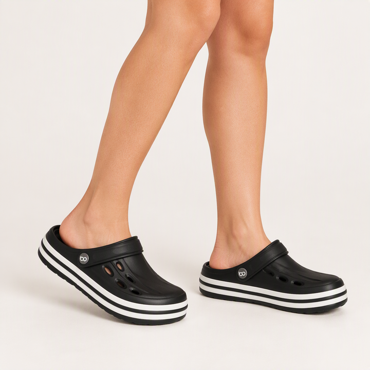Zueco Clog Star Hombre Negra Boaonda