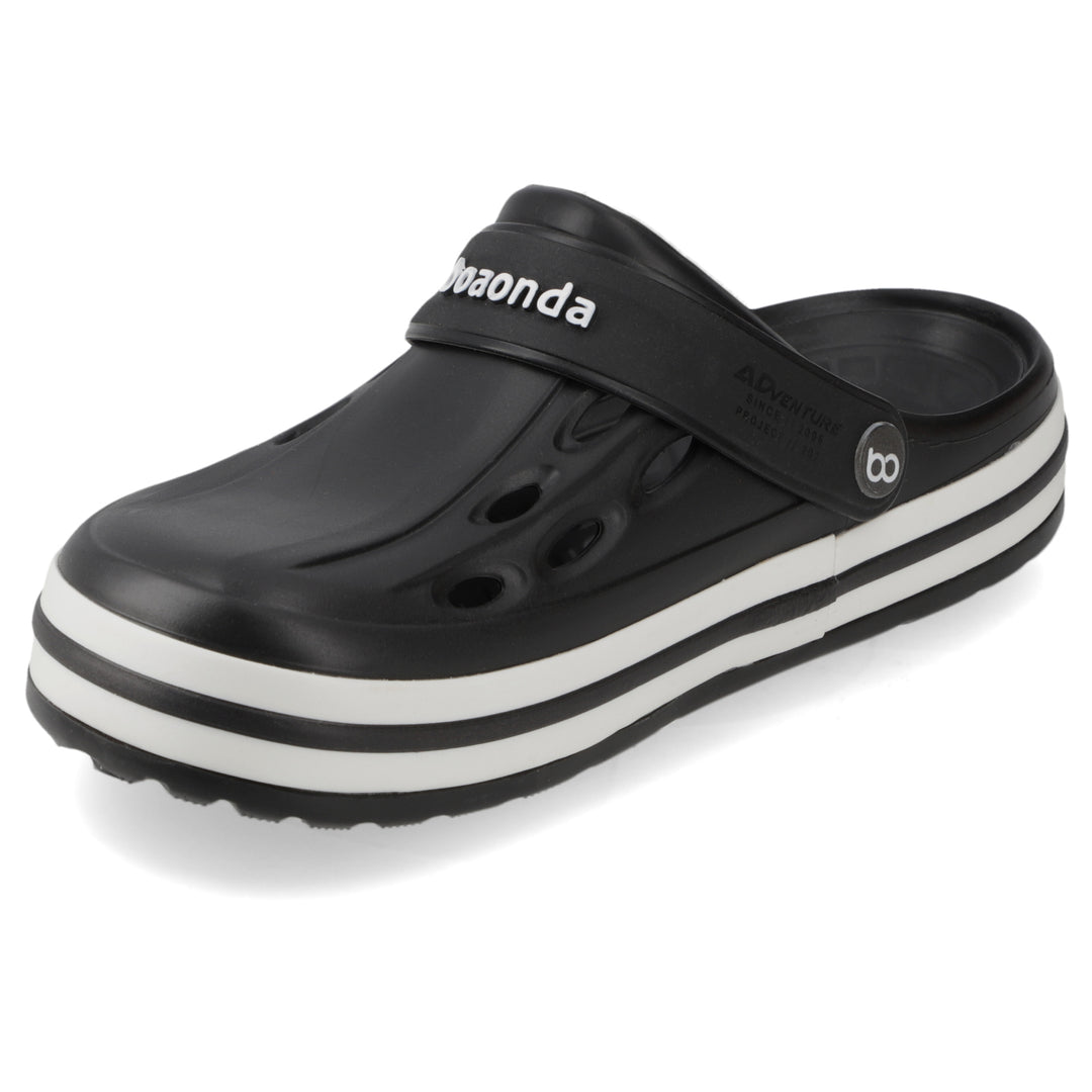 Zueco Clog Star Hombre Negra Boaonda