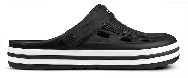 Sandalia Star Negro/ Blanco - vista lateral