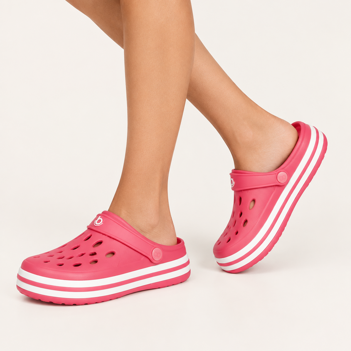 Zueco Clog Star Mujer Rosada Boaonda