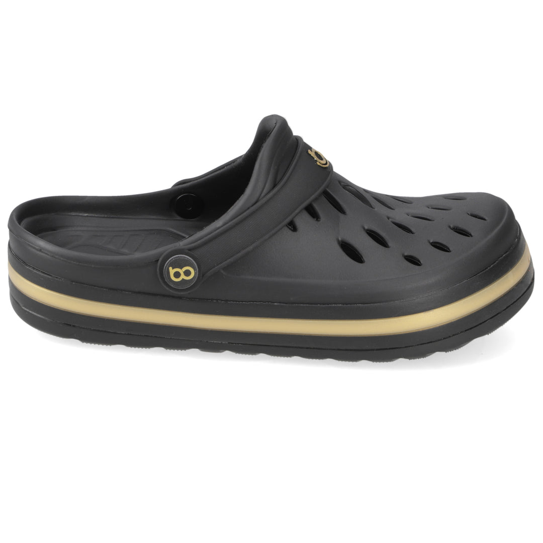 Sandalia Star Negro/ Dorado