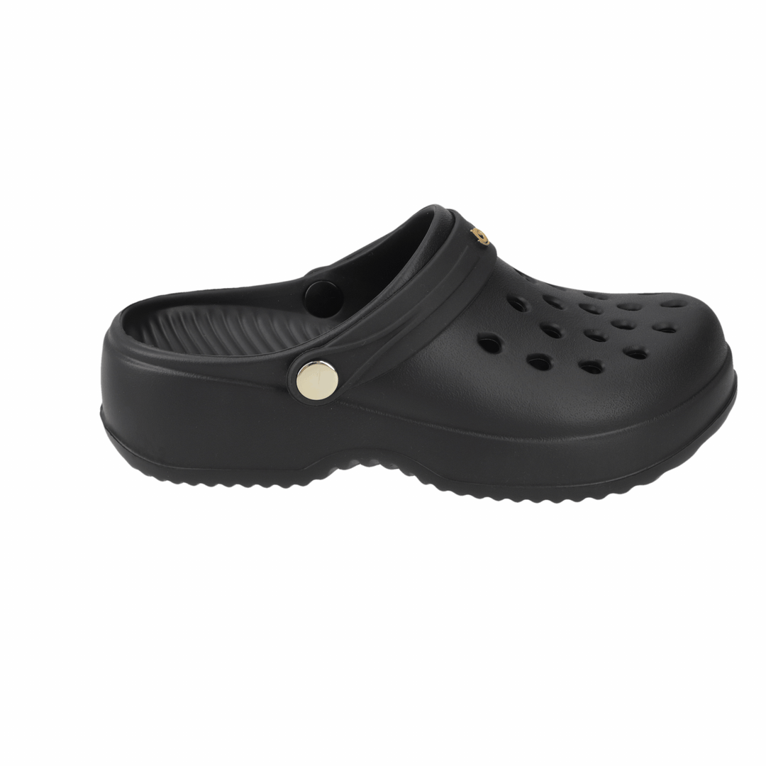 Sandalia Bella Negro/ Dorado