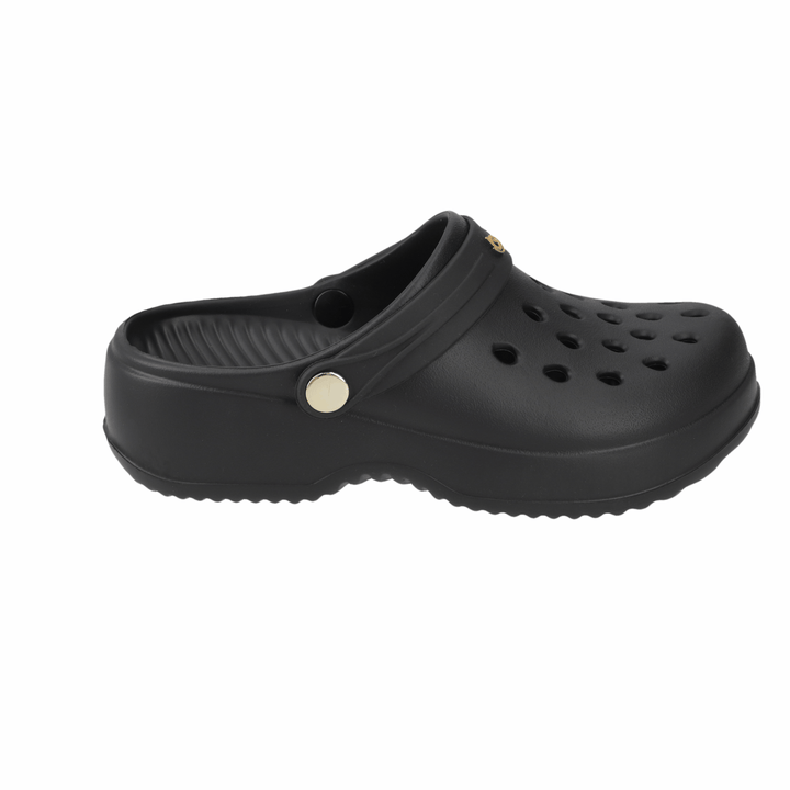 Sandalia Bella Negro/ Dorado