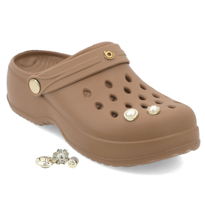 Sandalia Bella Crepe/ Dorado