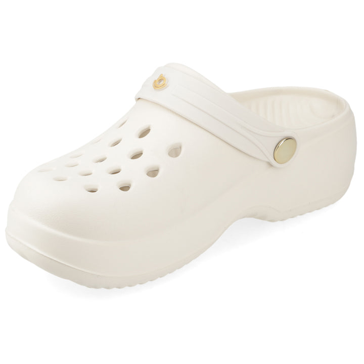 Sandalia Bella Off White/ Dorado