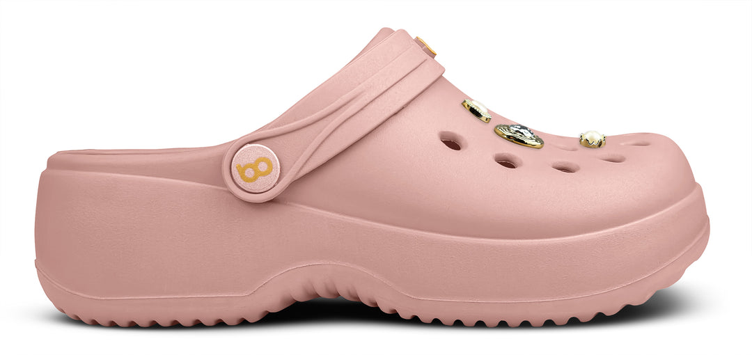 Sandalia Bella Rose Nude/ Dorado - vista lateral