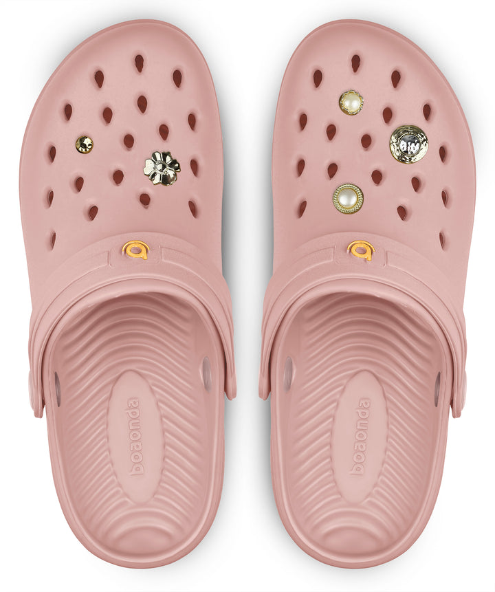 Sandalia Bella Rose Nude/ Dorado - vista superior